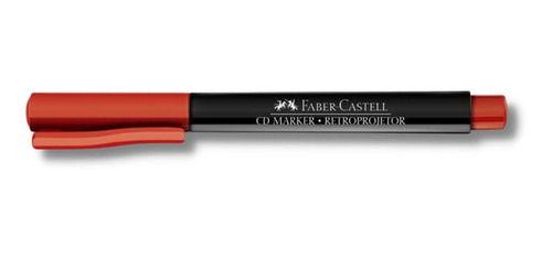 Caneta Retroprojetor Vermelho 1.0 Mm Faber Castell