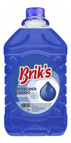 Detergente Liquido Azul Brik S 5 Litros