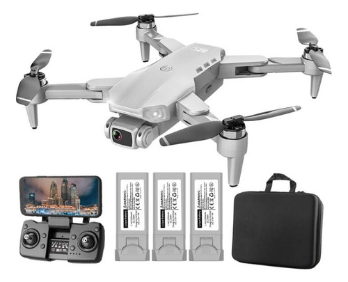 Drone LYZRC LYZRC L900 Pro L900 PRO SE L900 SE com dual câmera 4K cinza 5GHz 3 baterias