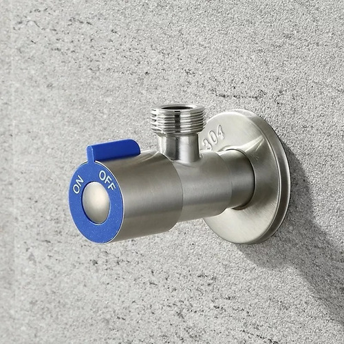 Llave Griferia Angular Acero Inoxidable He-he 1/2 X2 Un. Bof