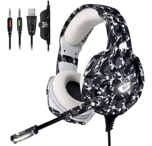 Auricular Gamer K5 Camuflados Ps4/one/switch/pc Circuit