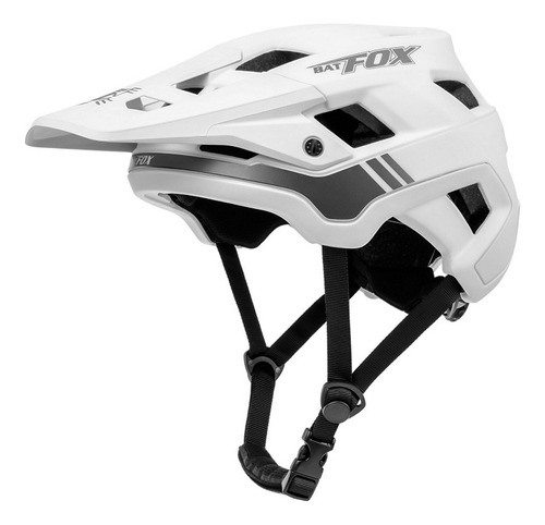 Casco Batfox Ultralight para bicicleta de montaña, color blanco, talla M (50-56 cm)