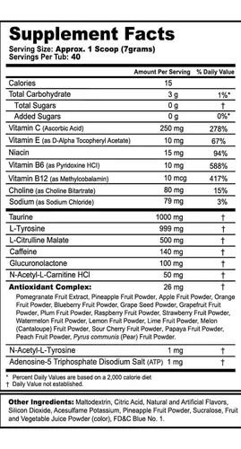 G Fuel Sonic Energy Powder, Sin Azúcar, Suplemento De De De
