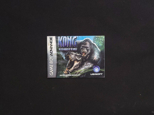 Manual Gba Game Boy Advance Kong The 8th Wonder Of The World (Usado)