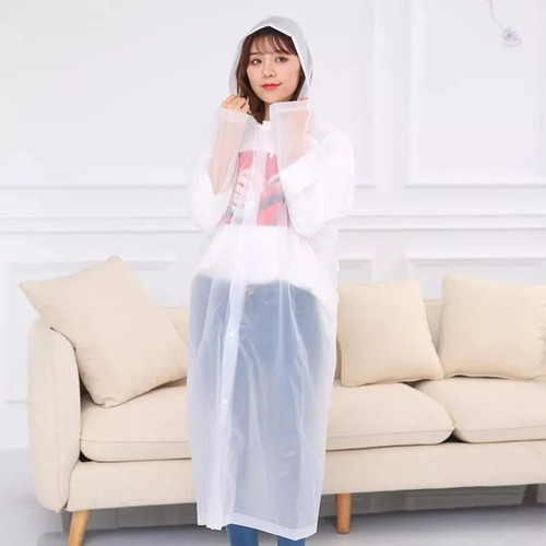 Pilot De Lluvia Con Botones Chubasquero Impermeable Adulto