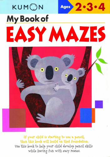 Libro Kumon:  My Book Of Easy Mazes