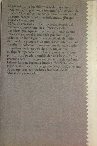 Libro El Parvulario ¿ Una Escuela Diferente ? Reforma De La