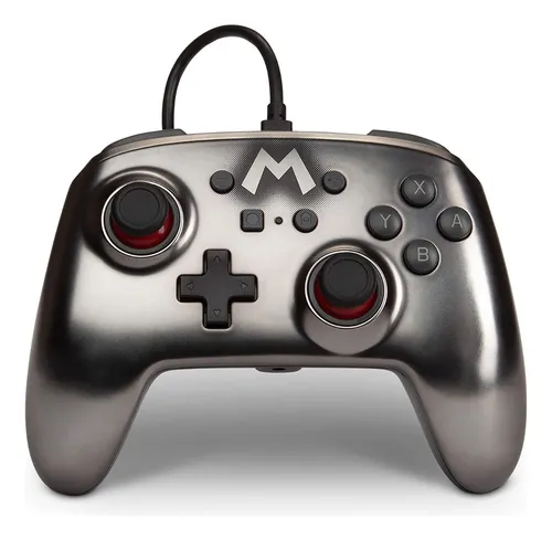 comprar Control joystick ACCO Brands PowerA Enhanced Wired Controller for Nintendo Switch mario silver