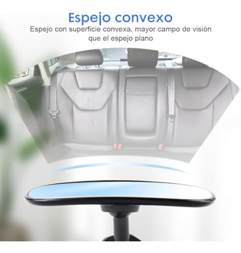 Espejo Retrovisor De Bebé Para Auto Espejo Observación 360°