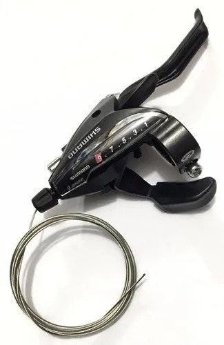 Imagem 3 de 3 de Trocador Shimano St-ef65 3 X 9v 27v V-brake