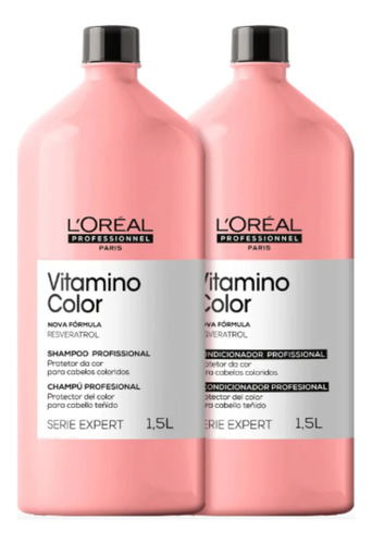 Loréal Kit Shampoo + Condicio Vitamino Color 1,5l