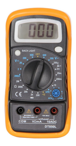 Imagen 1 de 4 de Multimetro Tester Pronext Ts 850 L Volt Amp Resist Hfe Trans