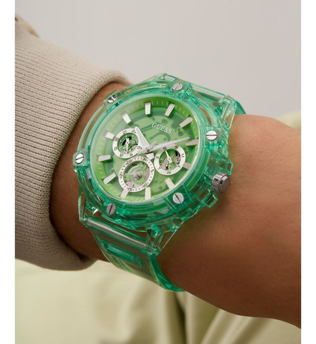 Reloj King Verde Transparente Hombre Guess Verde Verde Verde