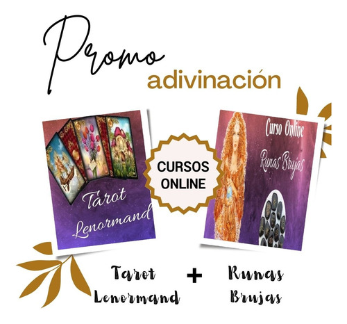 Curso Tarot Lenormand + Runas Brujas  (promo Limitada)