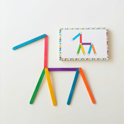 Imagen 7 de 8 de Cartas Didácticas Con Figuras Geométricas Para Armar