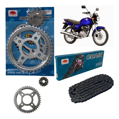 Kit Corona Piñon Cadena Honda Titan 150 43 16 