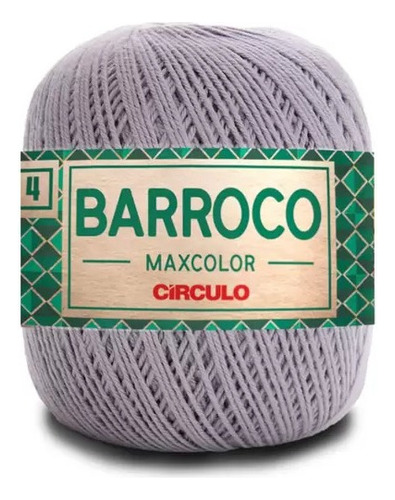 Barroco Maxcolor 4 Fios 200gr Kit 03 Un Linha Crochê Tricô Cor Cromado