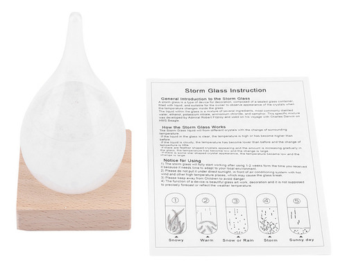 Botella De Escritorio Storm Glass Creative En Forma De Gota