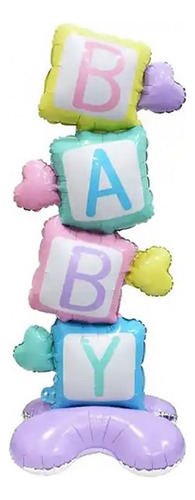 Globo Inflable Baby - Baby Shower - Colores Pastel 114 Cm