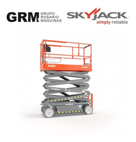 Imagen 1 de 17 de Plataforma Elevadora Tipo Tijera Eléctrica Skyjack Sj3226