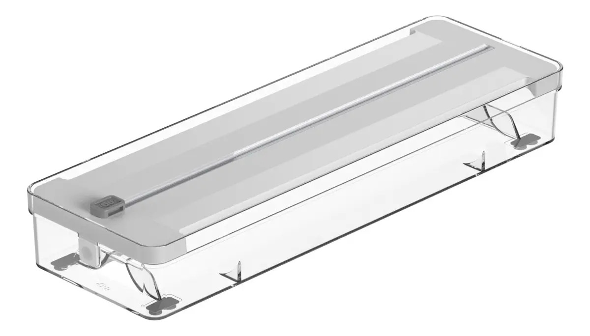 Organizador E Cortador De Rolos Duplo Ou Linha Clear Cor Branco