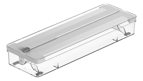 Organizador E Cortador De Rolos Duplo Ou Linha Clear Cor Branco