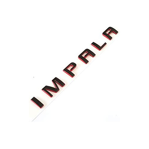 Emblema De Nombre De Impala Oem 1x Negro Letras 3d, Ree...