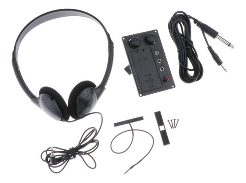 Kit De Recogida De Violín Eléctrico Diy + Audífonos +