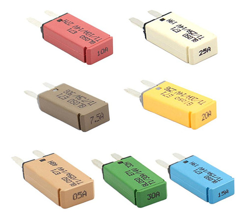 4 X 7 Piezas 5a 7.5a 10a 15a 20a 25a 30a Fusibles