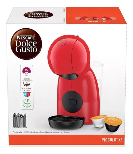 Cafetera Dolce Gusto Piccolo Xs Manual Roja