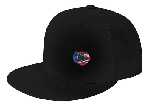 Banderas De Puerto Rico Y Gorra De Béisbol Rosa Para Hombres