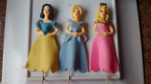 Adorno De 3 Princesas Para Torta