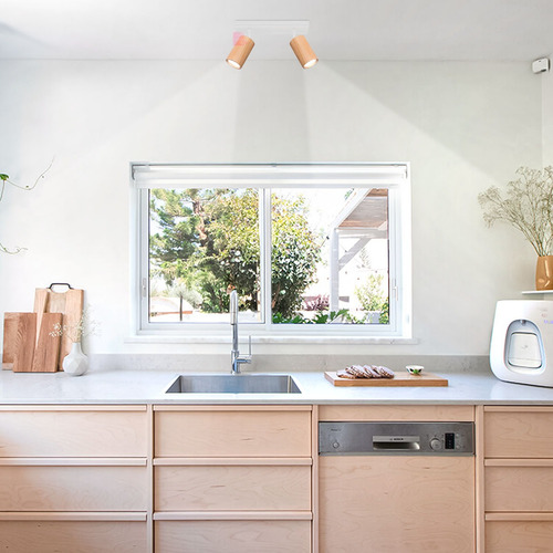 Barral 2 Luces Ideal Baño Cocina Lamparas Led Buena Luz