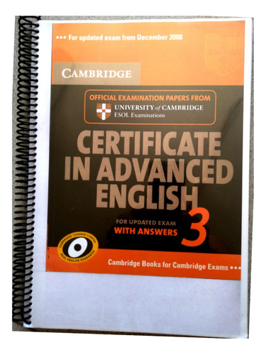 Cambridge Certifícate In Advanced English 3 With Answers  