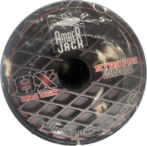 Multifilamento Amberjack 8x Bobina 500 Mts Todas Las Medidas verde oscuro- 0.37 mm- resistencia 31.8 kg- 70 lbs
