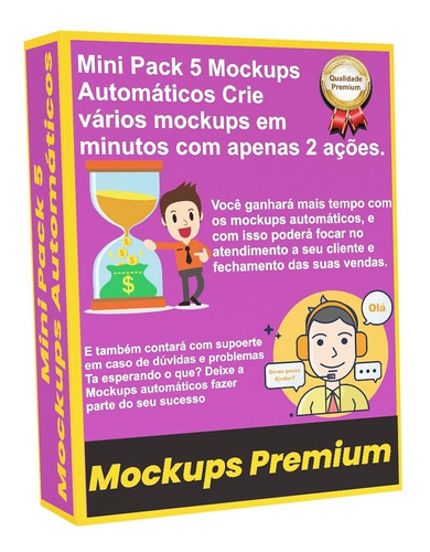 Mini Pacote Com 5 Mockups Automáticos Do Nosso Catálogo
