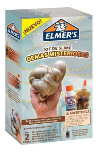 Kit De Slime Gemas Misteriosas Marca Elmers Original 245ml 