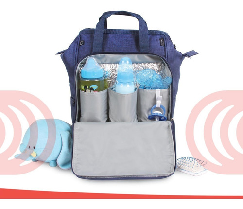 Imagem 2 de 5 de Mochila Baby Bag Casual Luxo Mickey Azul C/ Trocador Disney
