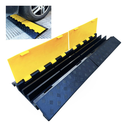 Protector De Cable De Goma Plegable De 3 Canales, Lbs De De