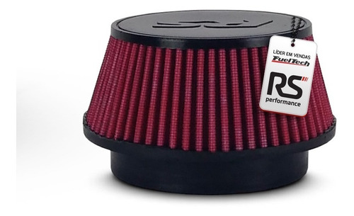 Filtro De Ar Esportivo Para Turbina 4 Polegadas Vermelho