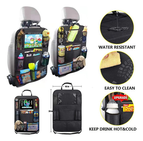 2 Organizador Camioneta Autos Viaje Asiento Multi Bolsillo