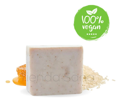 Jabon De Arroz Y Miel 130grs. Blanqueador Y Antibacteriano