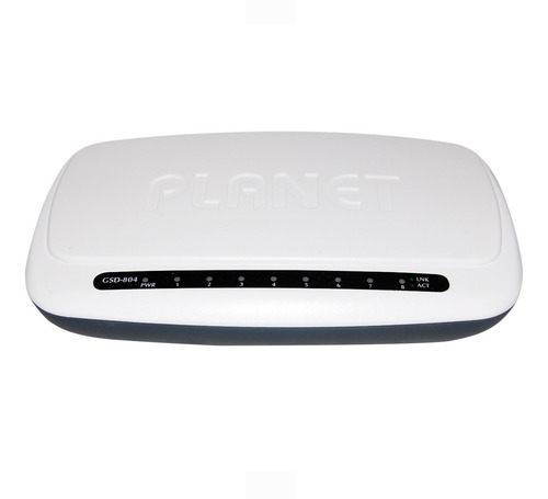Switch 8 Ptos Gigabit Ethernet Gsd-804 Planet No Admin