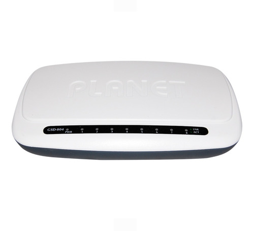 Switch 8 Ptos Gigabit Ethernet Gsd-804 Planet No Admin