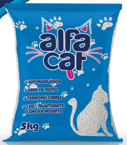Arena Para Gato Alfa Cat 5pzs De 5kg Total 25 Kg