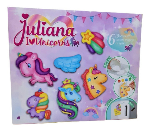 Juliana I Love Unicornios Fábrica De Imanes Original Tv