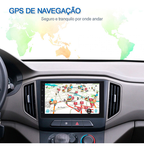 Central Multimídia S10 1996 Android Wifi Usb Touch Bluetooth