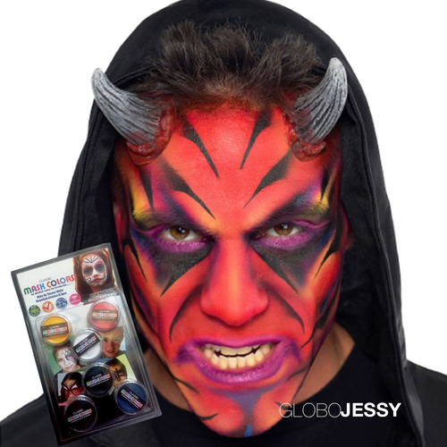 Imagen 5 de 8 de Maquillaje Pintura Cara Set X 6 Unidad Niños Adultos