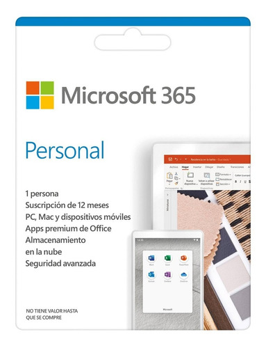 Licencia Microsoft 365 Personal 1 Año 