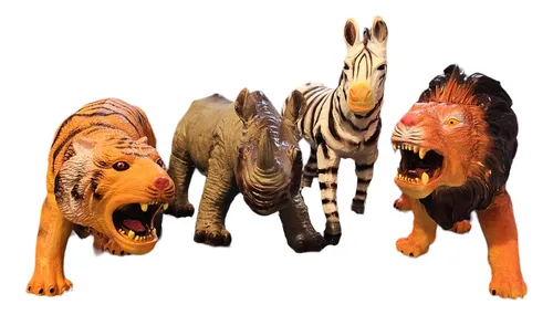 Cebra Animal De Goma 36 Cm Suave Al Tacto Gigante!
